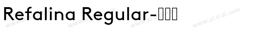 Refalina Regular字体转换